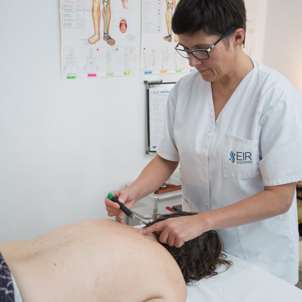 séance de réflexologie et auto-stimulations